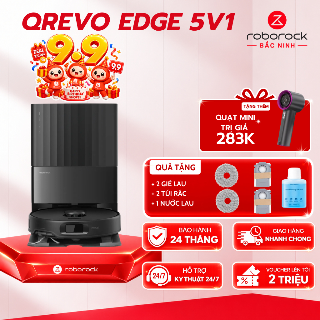 [CHÍNH HÃNG] Roborock Qrevo Edge 5V1/ Qrevo C Pro/ Qrevo 2 Pro | Robot hút bụi lau nhà