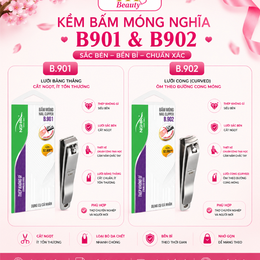 Kềm Cắt Móng Kềm Nghĩa Móng Thép B901 B902