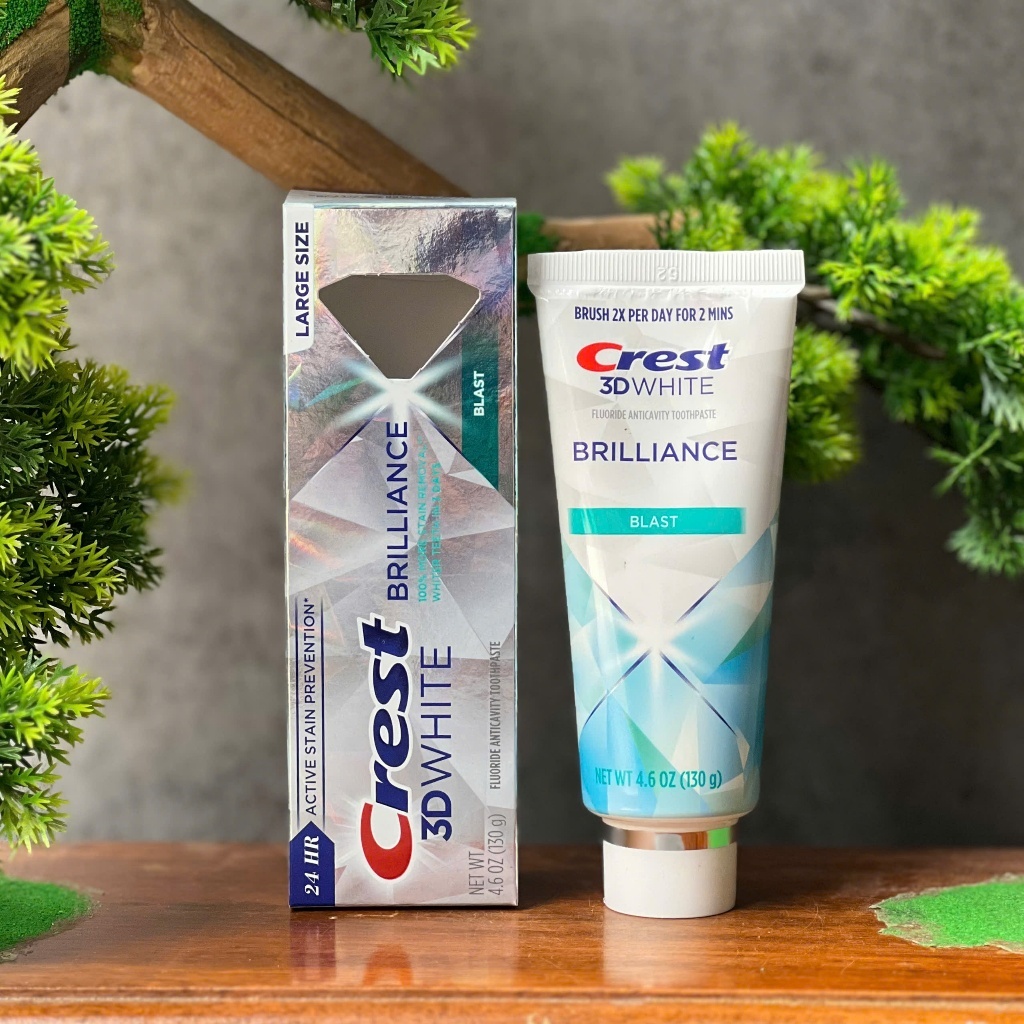 Kem đánh răng Crest 3D White Brilliance Blast 130g