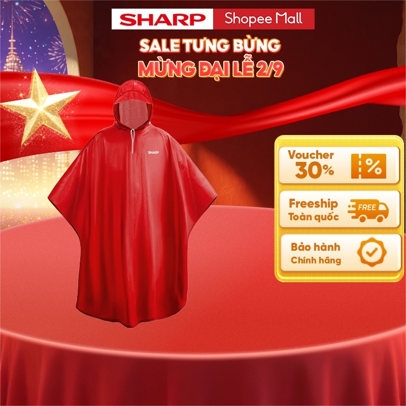 [HA -GIFT QUÀ TẶNG KHÔNG BÁN] ÁO MƯA SHARP