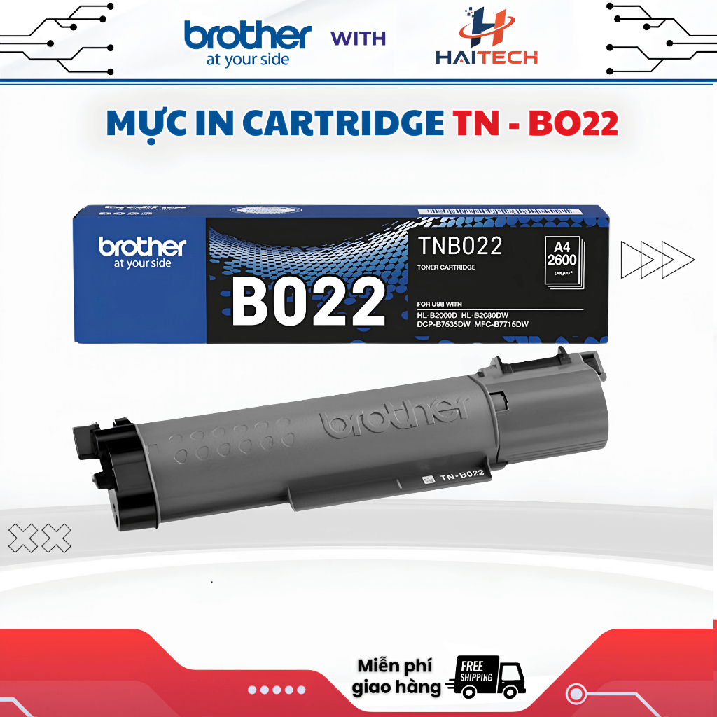 Hộp mực in TN-B022 dùng cho máy in Brother HL-B2000D B2100D B2080DW B2180DW DCP-B7535DW MFC-B7715DW 