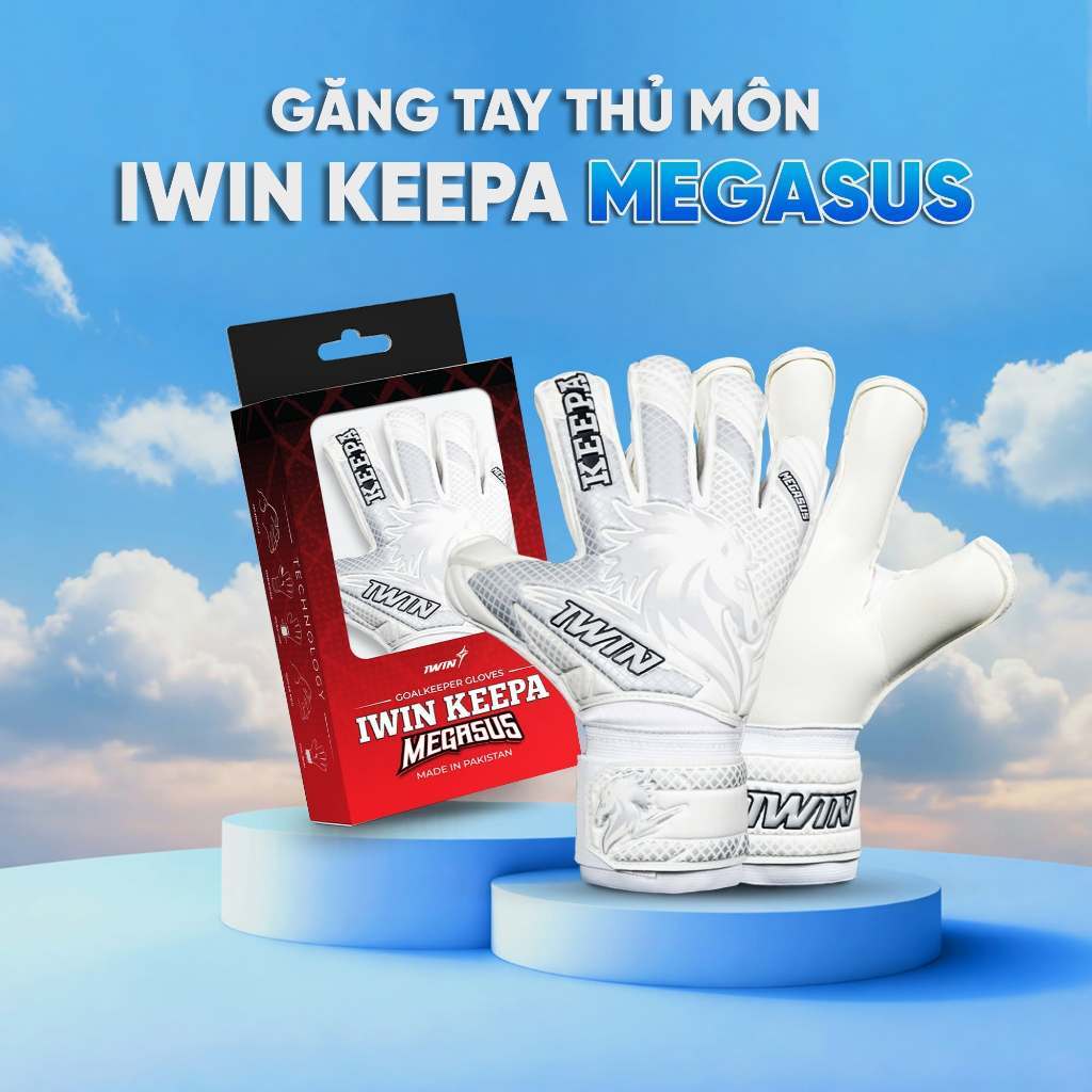 Găng Tay Thủ Môn Có Xương Trợ Lực Găng iWin Keepa MEGASUS