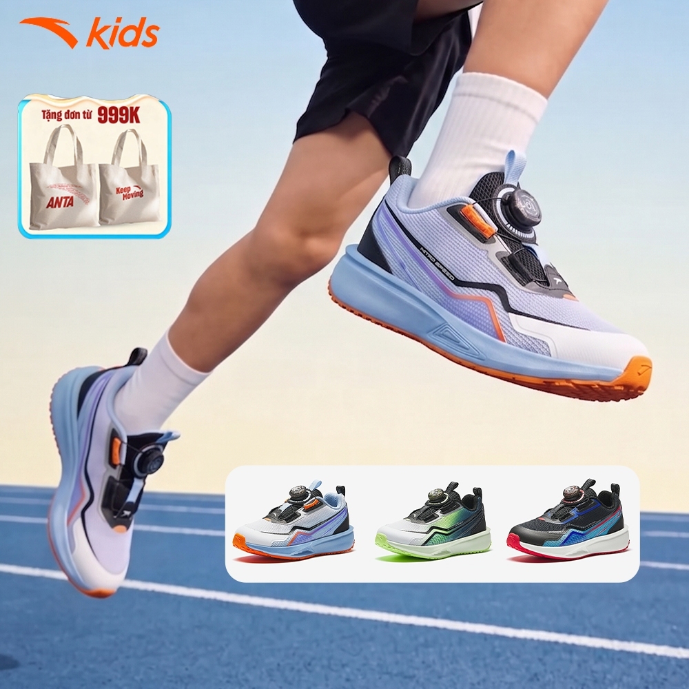 [TẶNG TÚI TOTE ĐƠN 999K]  [HABU] Giày Chạy Thể Thao Bé Trai ANTA KIDS 3125C9905 Size 28-32. Sports L