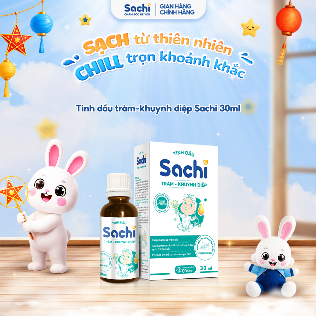 Tinh dầu tràm khuynh diệp Sachi 30ml