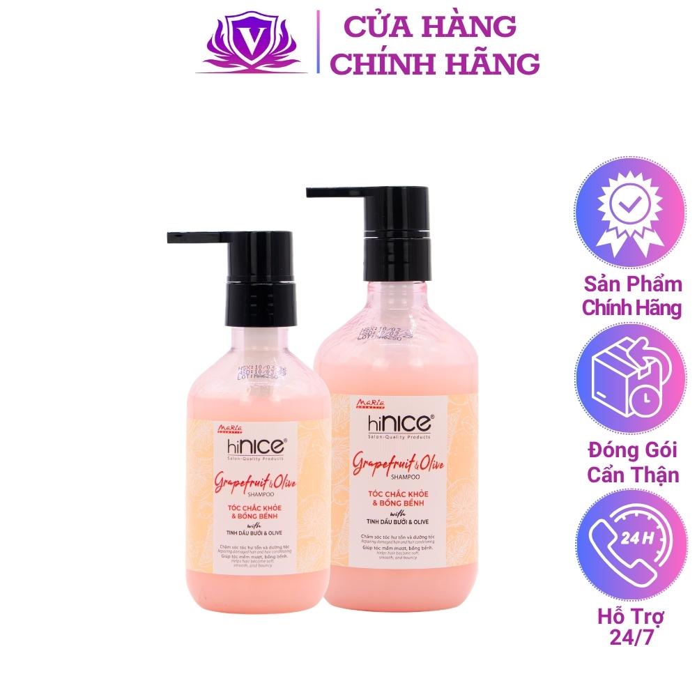 Dầu Gội Bưởi Hồng Và Olive hiNICE Chính Hãng Giảm Rụng Tóc Hỗ Trợ Tóc Mọc Nhanh Dài Suôn Mượt