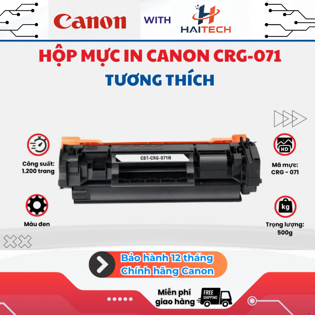 Hộp mực CRG-071 tương thích dành cho Canon Lbp122dw /121DN/ Mf270 Series / M275dw / M272dw - VPS STO