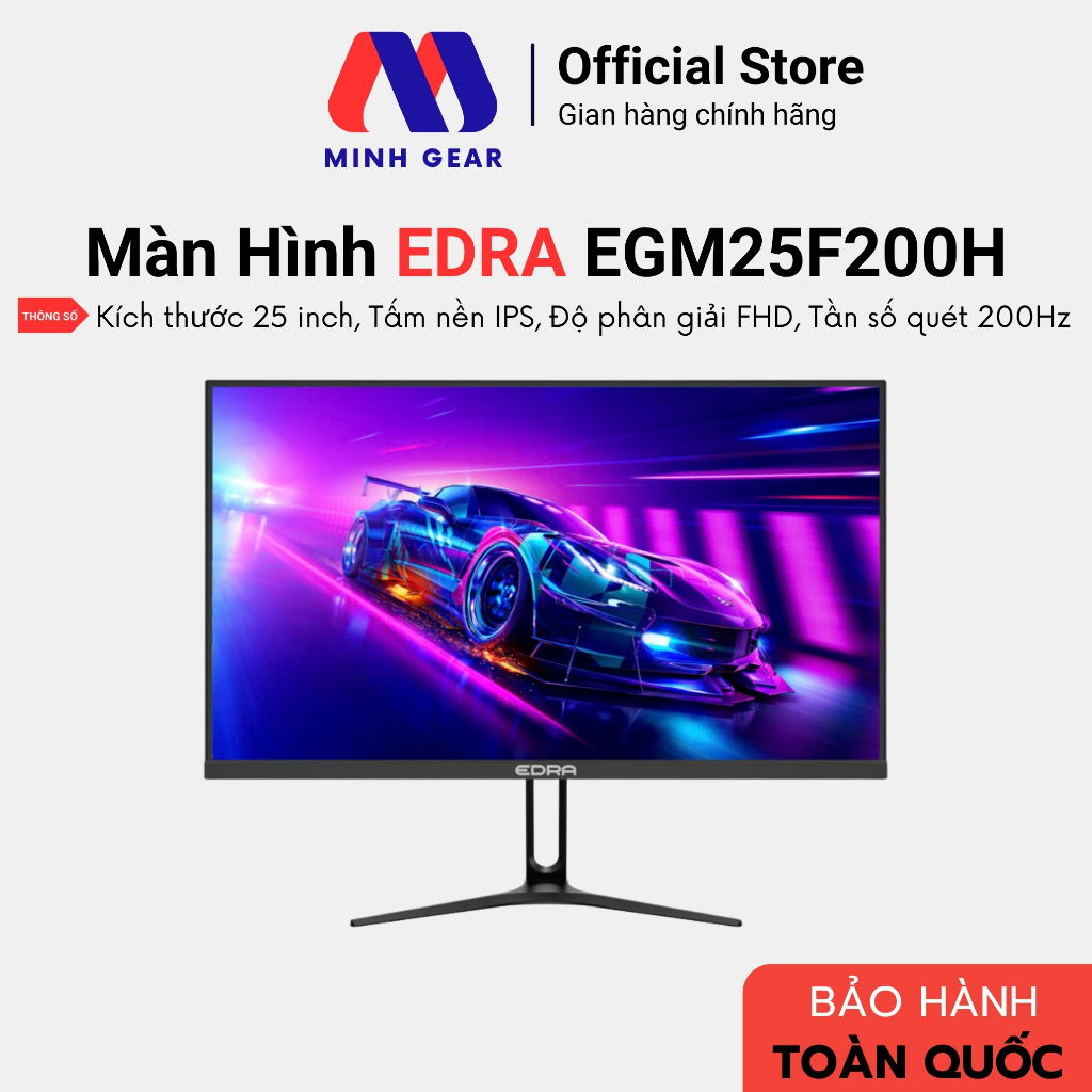 Màn hình Gaming EDRA EGM25F200H 25 inch FullHD 200Hz - Hàng Chính Hãng