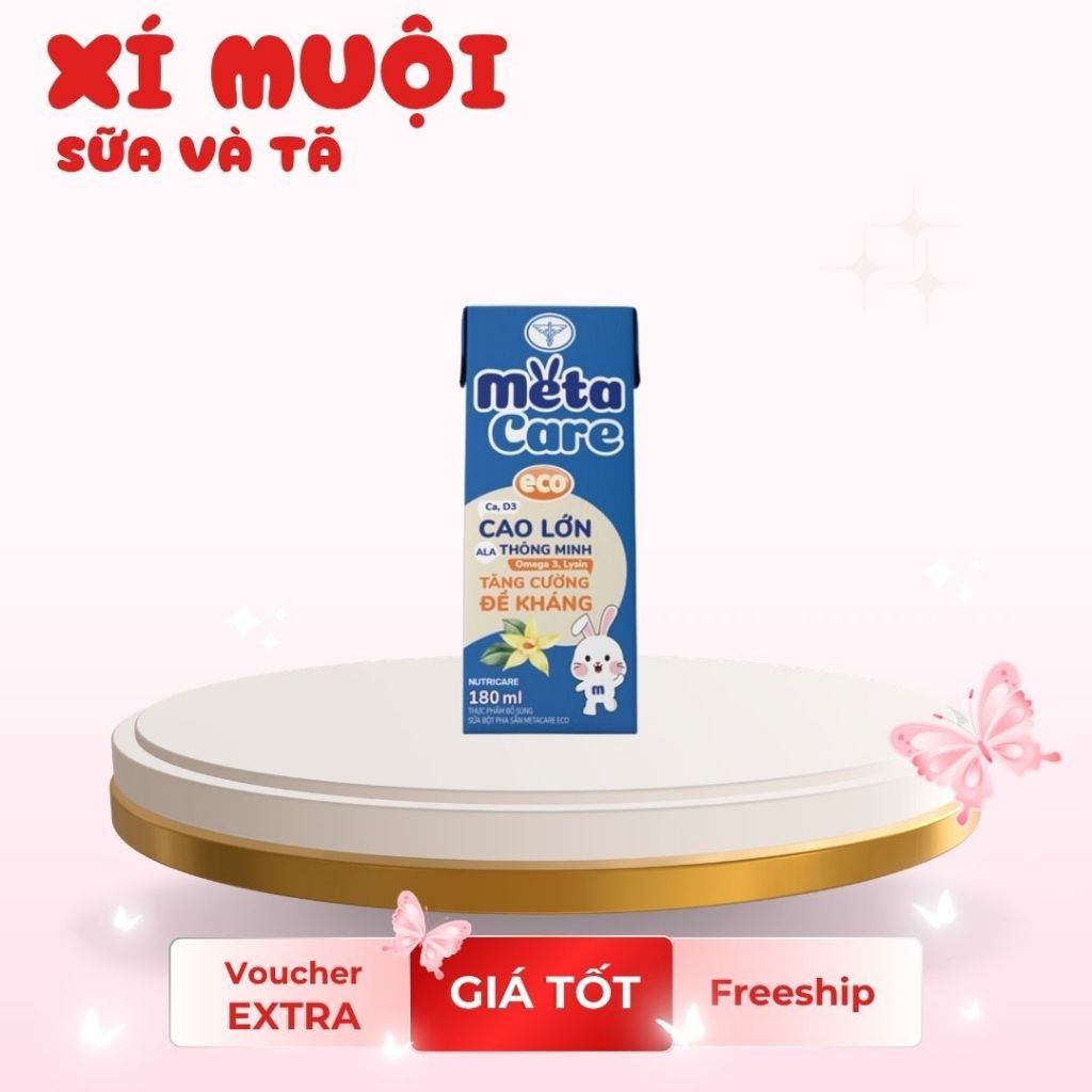 Sữa Bột Pha sẵn Nutricare Eco 110ml/180ml - Hỗ trợ tiêu hoá, phát triển chiều cao