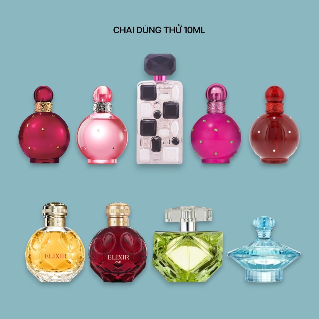 10ml Nước hoa Britney Spears Fantasy Hidden Sheer Hidden Radiance Curious Prerogative Circus EDP