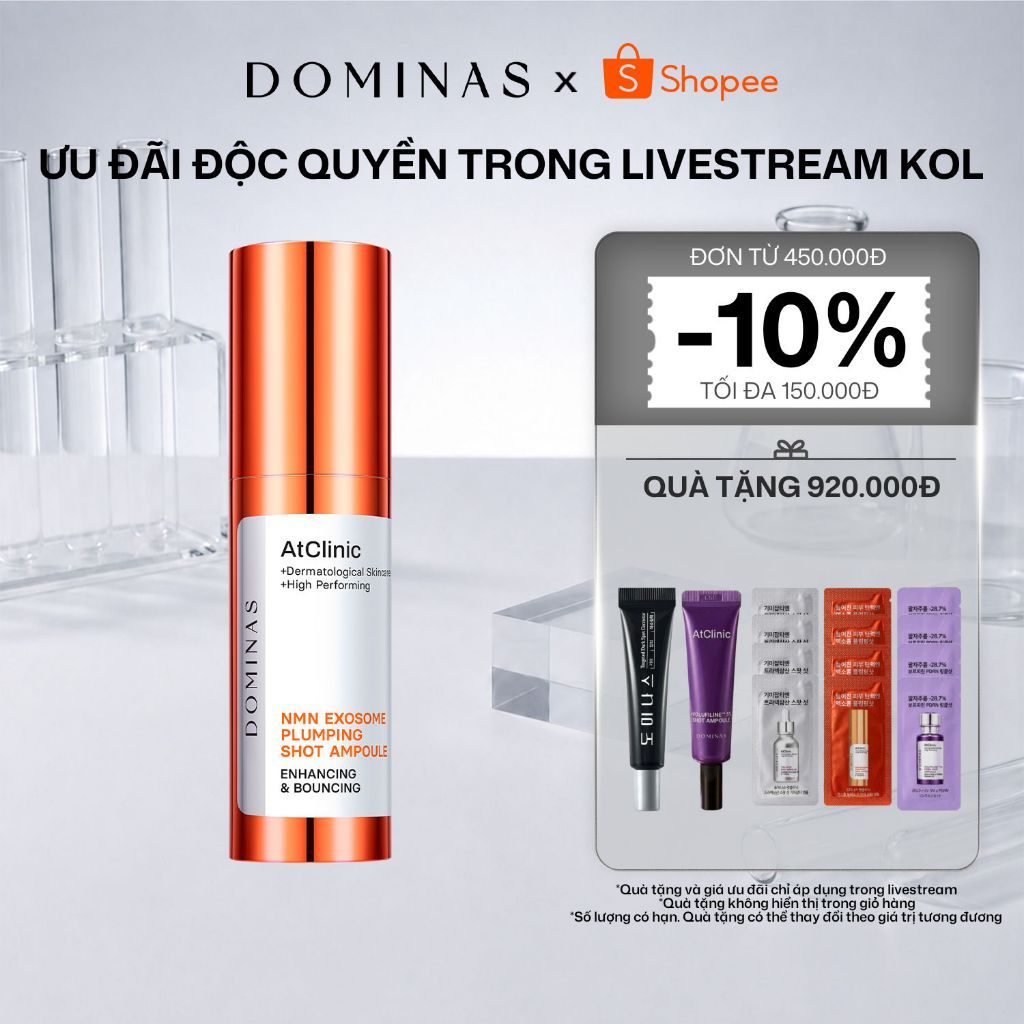 [KOL x DOMINAS OFFICIAL] Tinh chất tăng cường độ đàn hồi, nâng cơ TG Dominas At Exo Plumping Shot Am