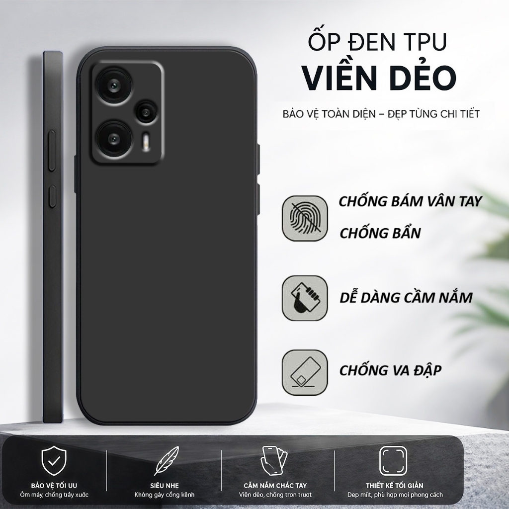 Ốp lưng Xiaomi Redmi Note 12 Turbo , Poco F5 TPU MỀM cạnh viền vuông bảo vệ camera-HD STORE