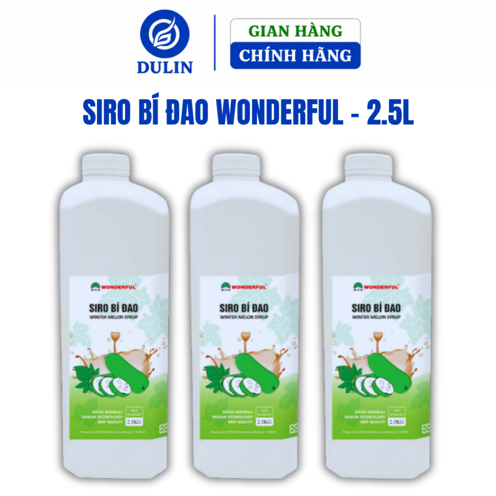 Siro Bí Đao Wonderful 2.5kg Pha Trà Bí Đao Nóng Lạnh Pha Chế Đồ Uống