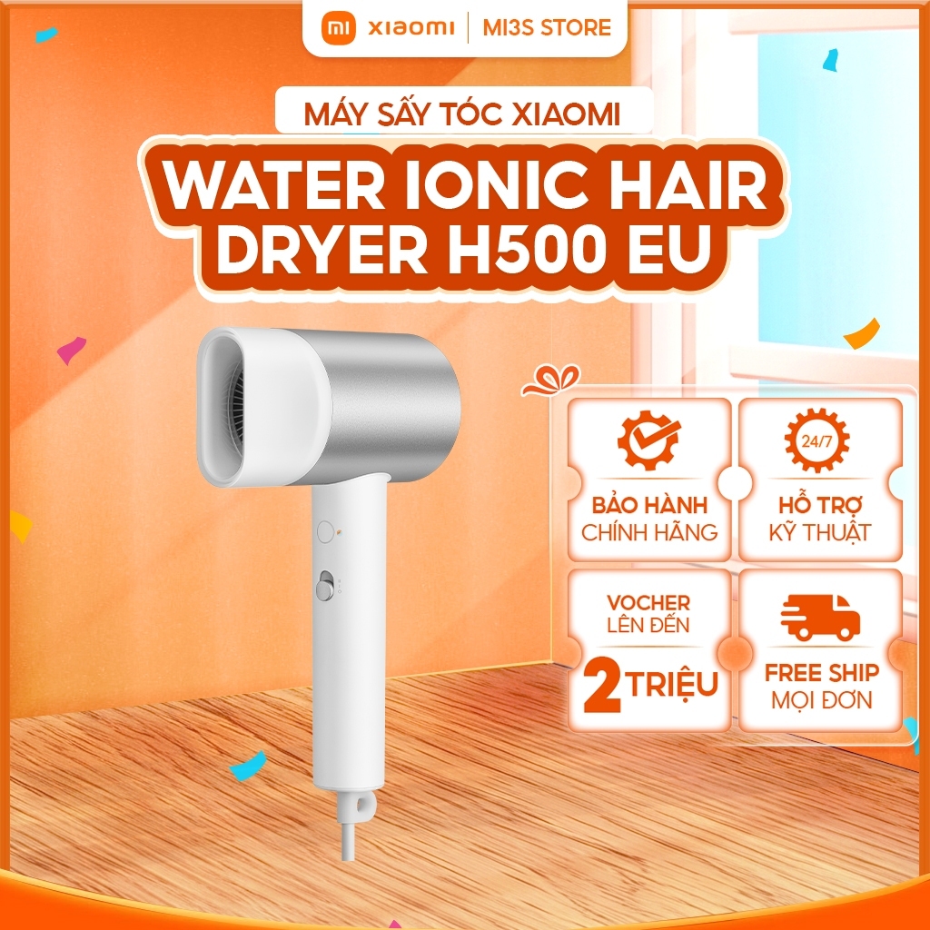 Máy Sấy Tóc Xiaomi Water Ionic Hair Dryer H500 EU | 1800W, Ion Nước Kép, Động Cơ 20.000 Vòng/Phút