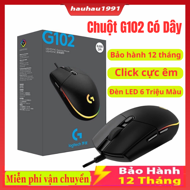 Chuột Logitech G102 Gen 2 Lightsync Lightsync Gaming MOUSE