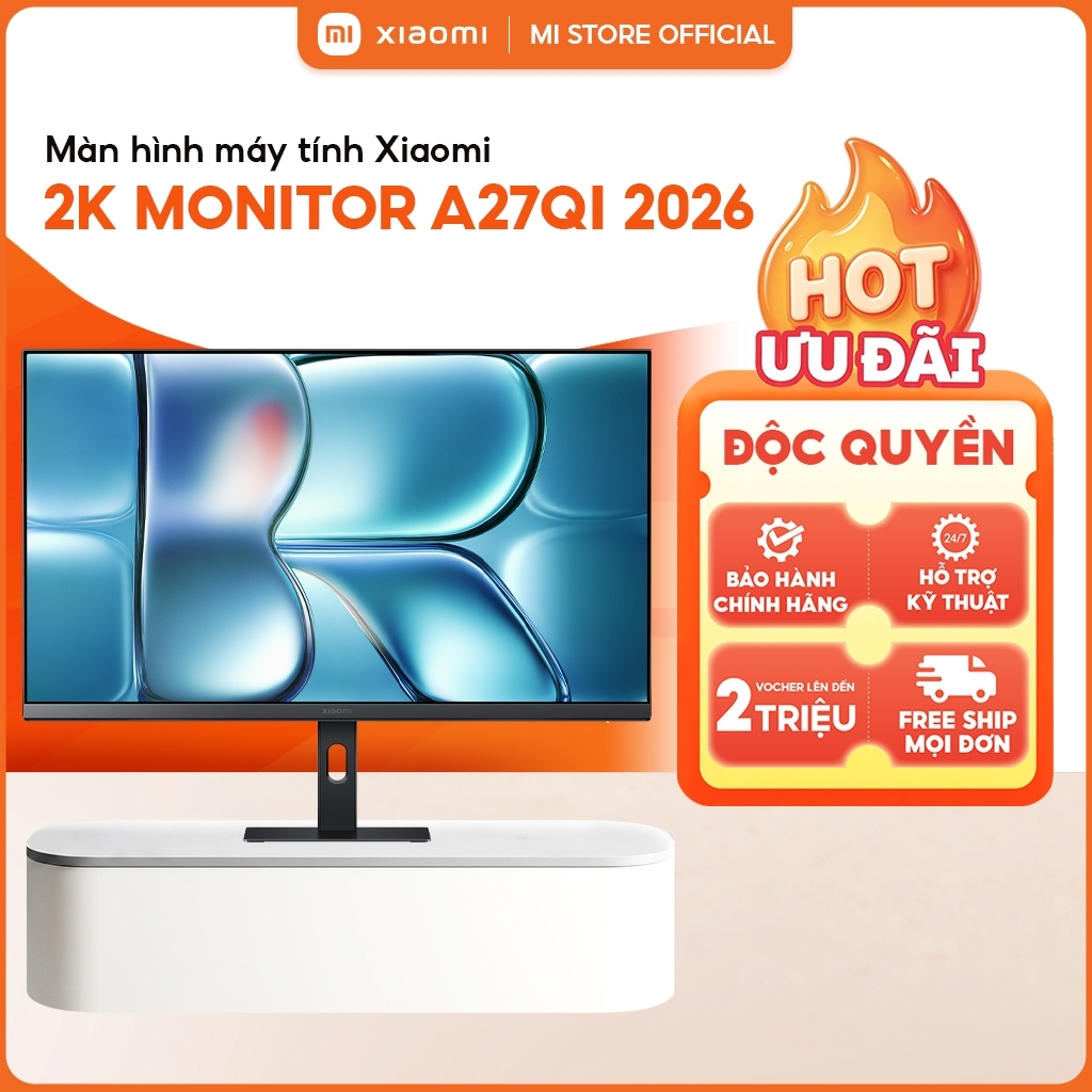 Monitor A27Qi 2026 Màn Hình Máy Tính Xiaomi 2K  | 27 Inch, IPS, 120Hz, 6ms, HDR10 95% DCI-P3