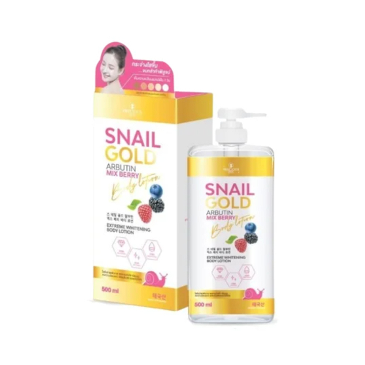 Sữa dưỡng thể Snail Gold Arbutin Mix Berry Thái Lan