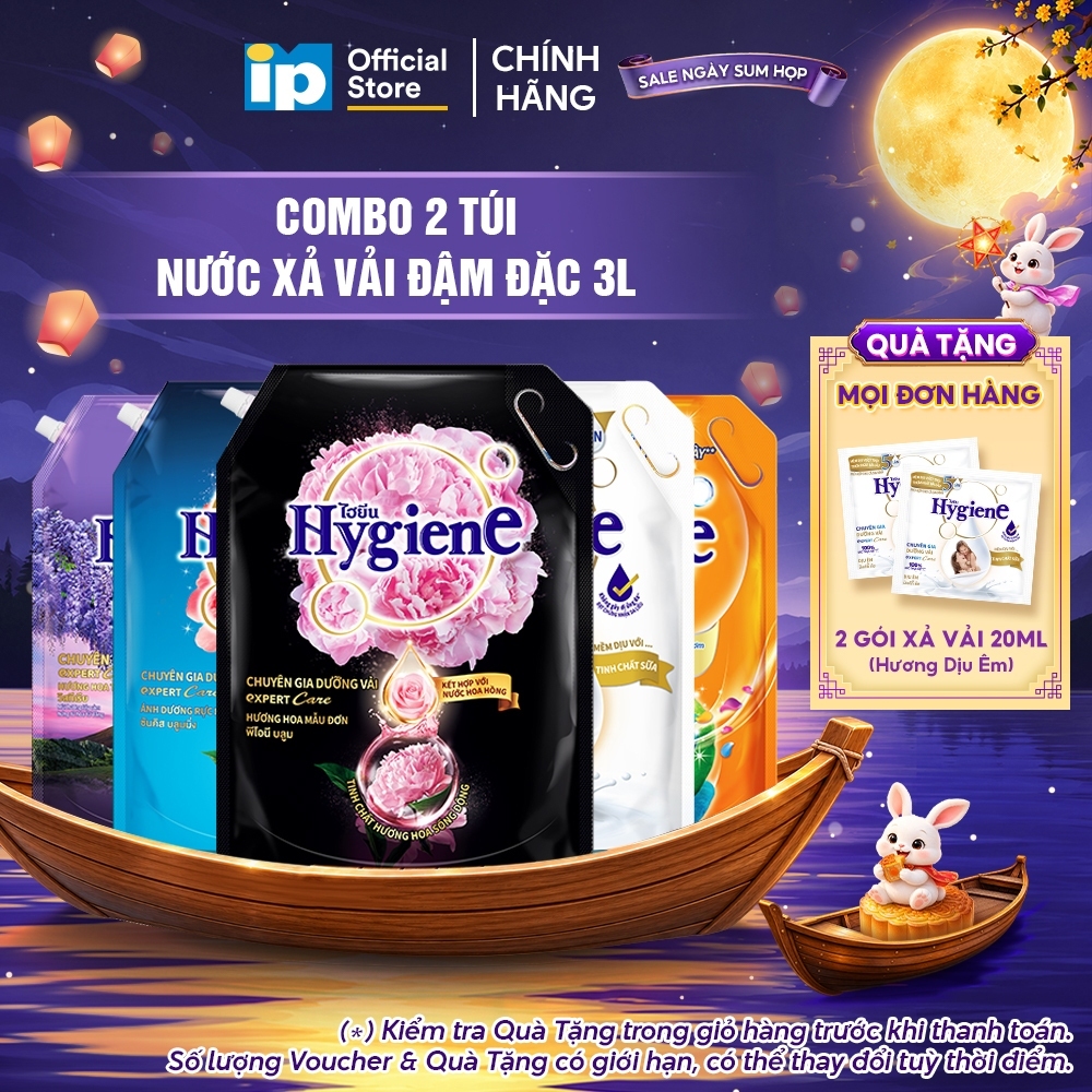 [NEW] Combo 2 Nước Xả Vải Đậm Đặc Hygiene 3L
