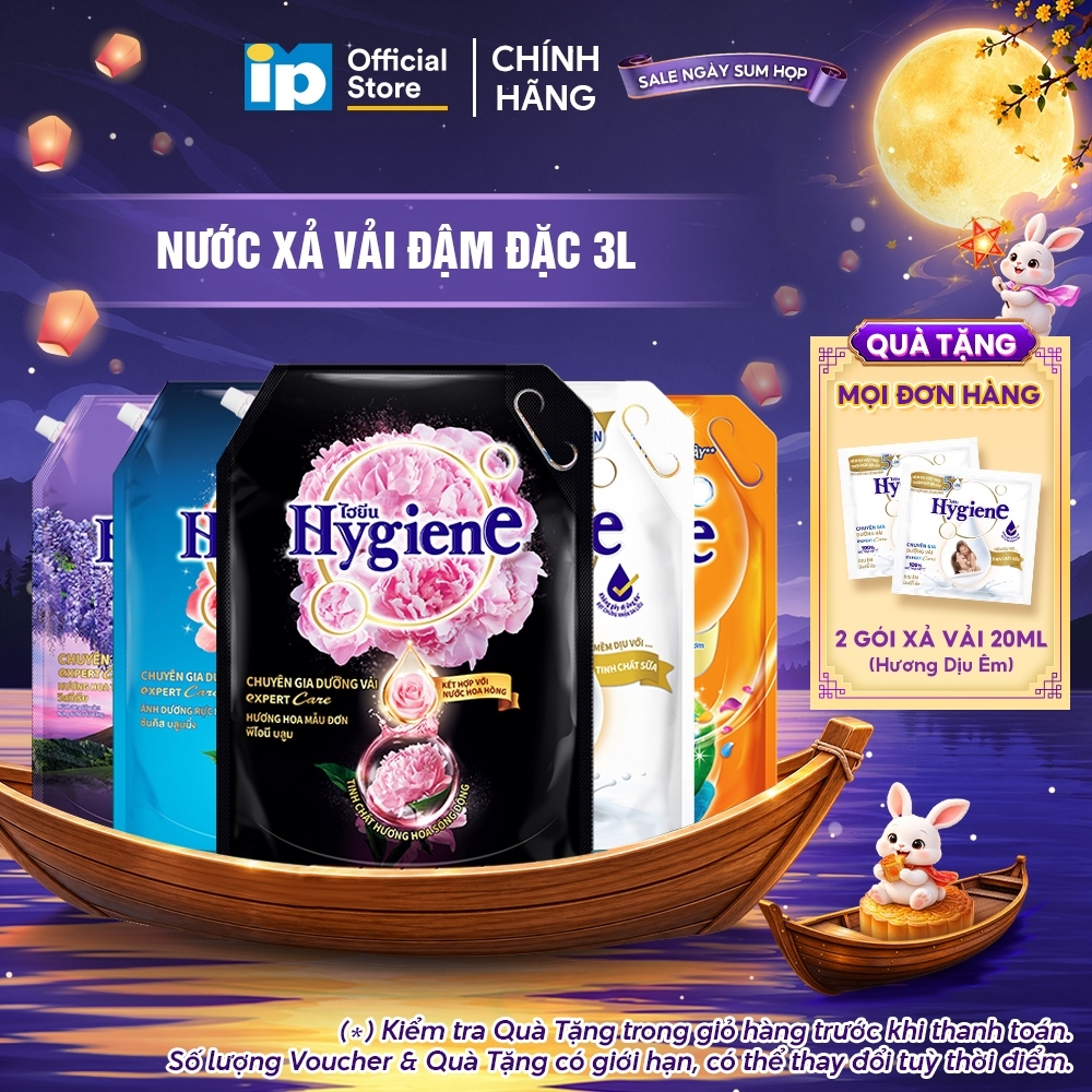 Nước Xả Vải Đậm Đặc Hygiene 3L