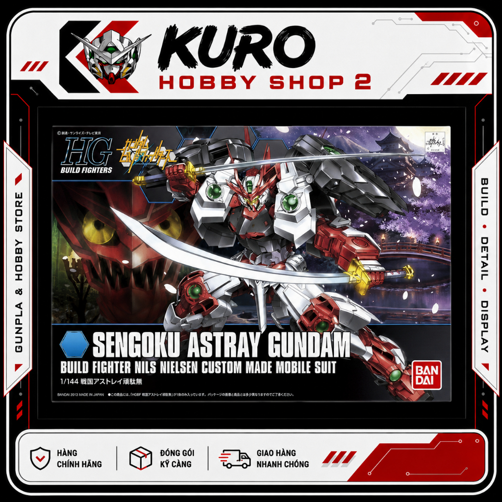 HGBF 1/144 Sengoku Astray - Mô hình lắp ráp Bandai