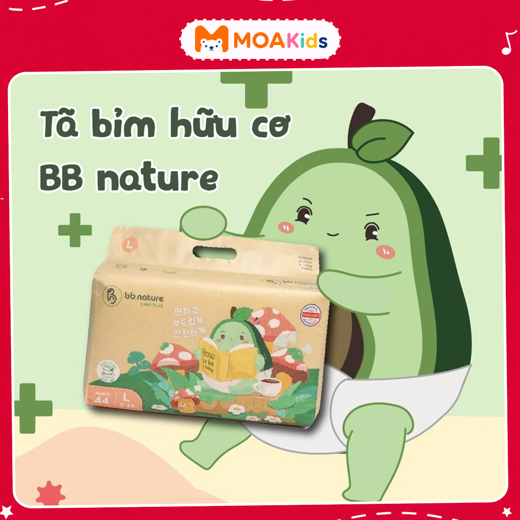 [MUA 03 BỊCH TẶNG 1 BỊCH]  Tã Bỉm BB NATURE Care Plus/ BB NATURE Classic cho bé - MoaKids88
