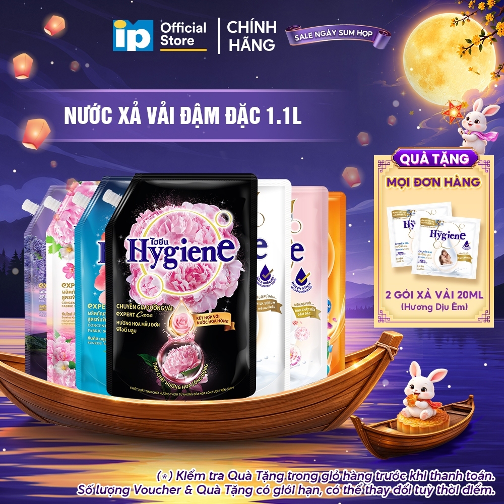 Nước Xả Vải Đậm Đặc Hygiene 1.1L (Sản Xuất tại VN)