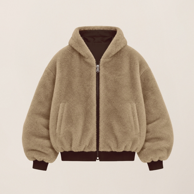 Áo Khoác Lông 2 Mặt (Reversible Faux Fur Jacket)