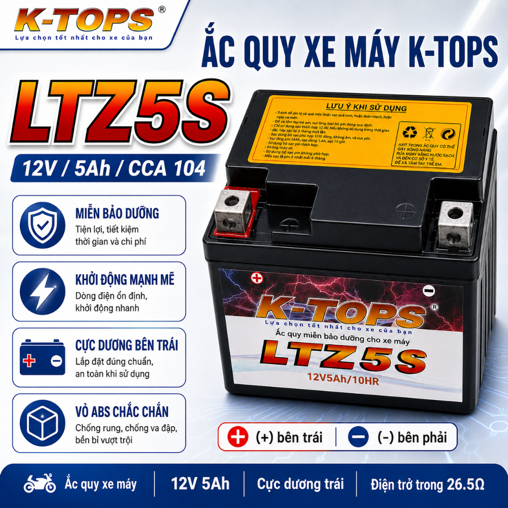 K-TOPS bình acquy 12Vbình acquy xe máybình acquy 12V 30Ahbình ắc quybình ắc quy 12Vacquy bình xe máy