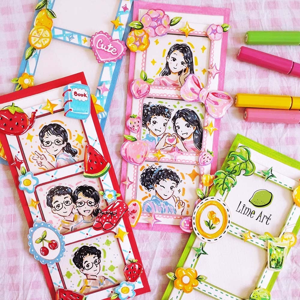 Khung photobooth / Khung photostrip 2.5D handmade / Minibooth theo yêu cầu