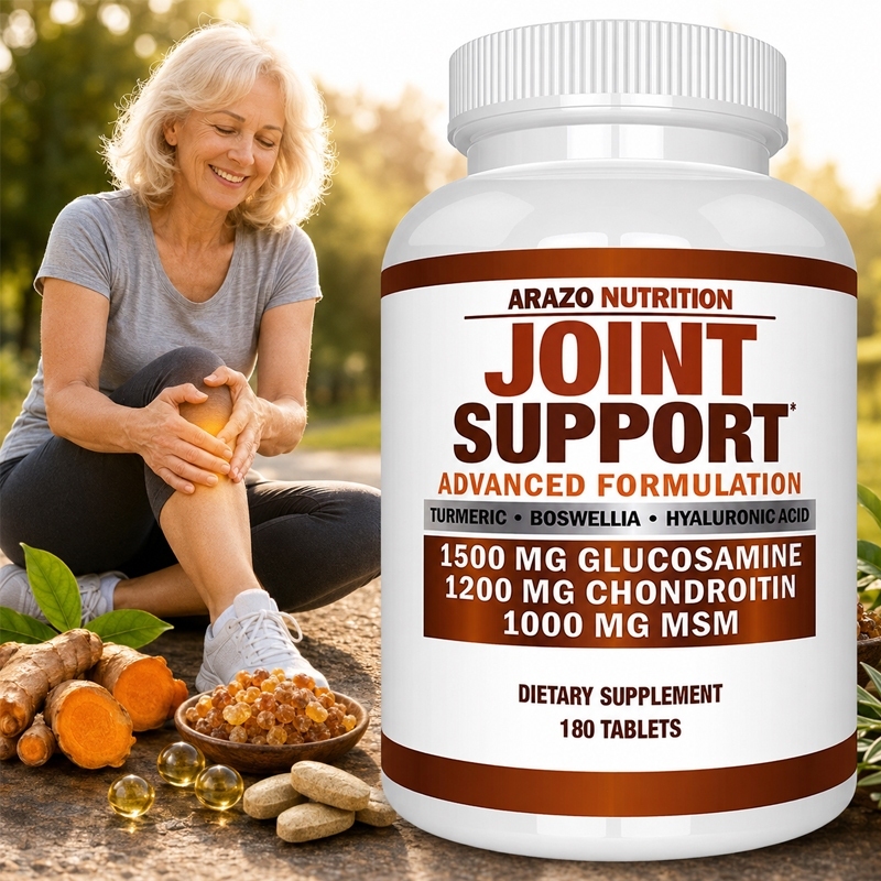 Arazo Nutrition Joint Support Glucosamine Chondroitin MSM 180 Viên | Bổ Sung Dinh Dưỡng Hàng Ngày