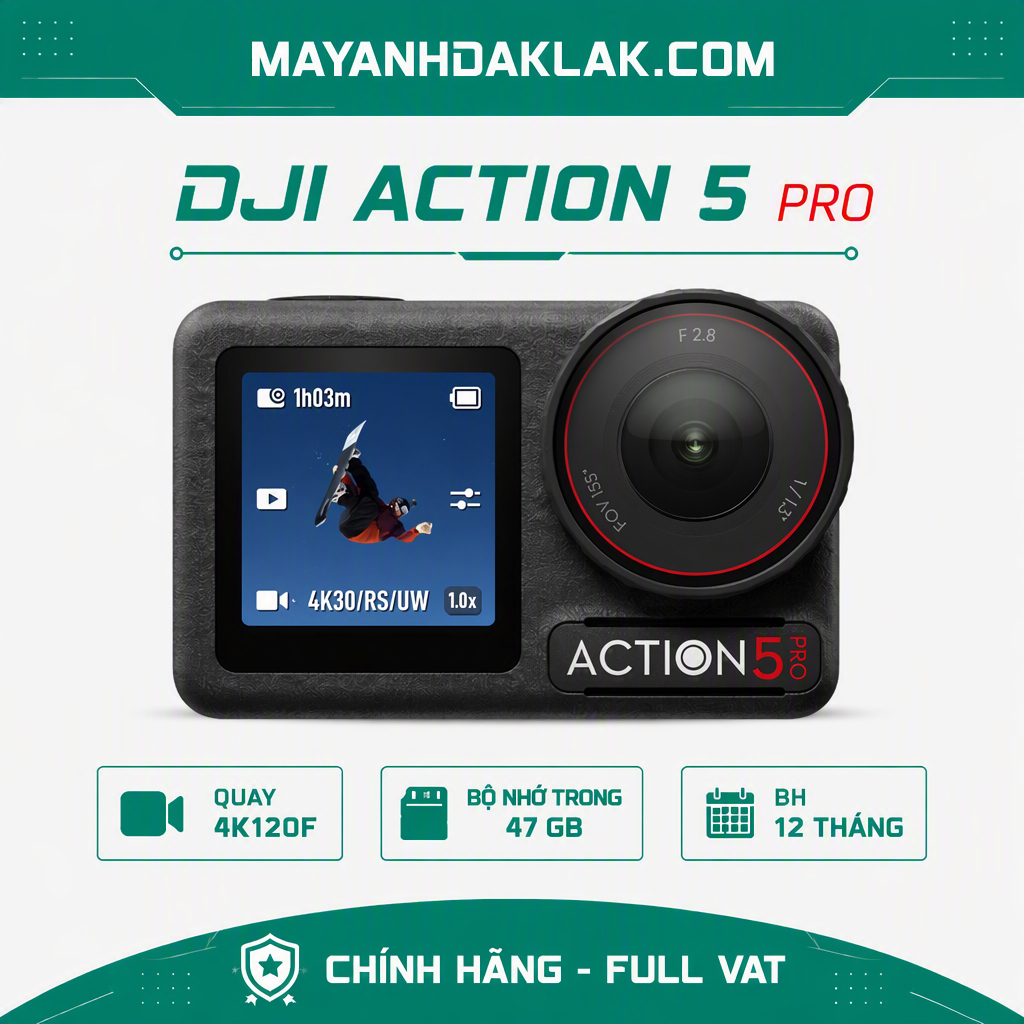 DJI Osmo Action 5 Pro | Camera hành động nhỏ gọn | Chính Hãng