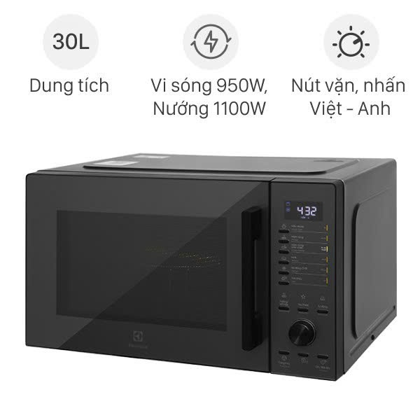 Lò vi sóng có nướng Electrolux 30 lít EMG30D22BM chính hãng