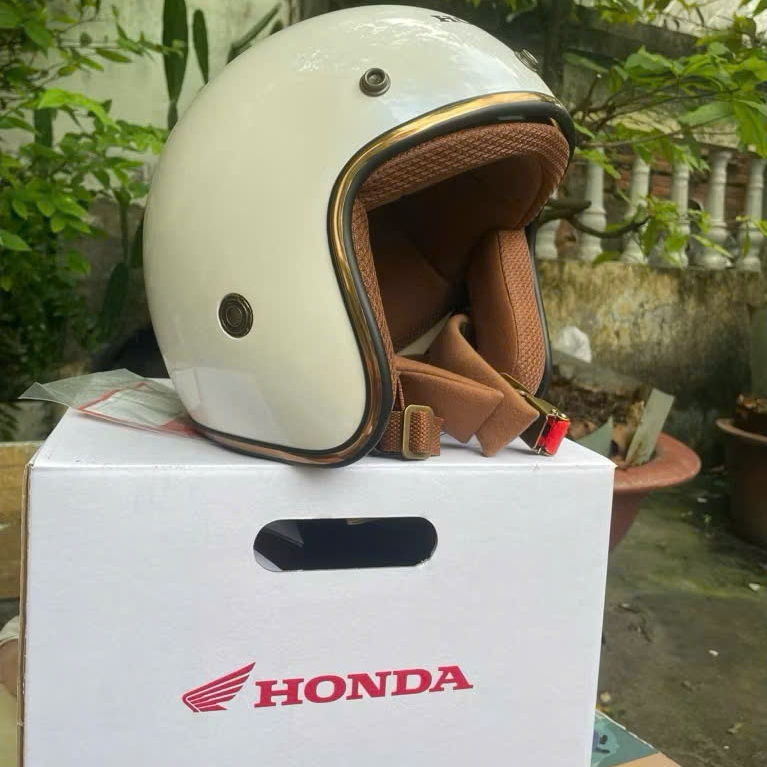 Mũ Bảo Hiểm 3/4 Honda Jet Chính Hãng Royal Helmet- Size XL - Nam Nữ Đi Xe Máy - Bảo Hành chính hãng