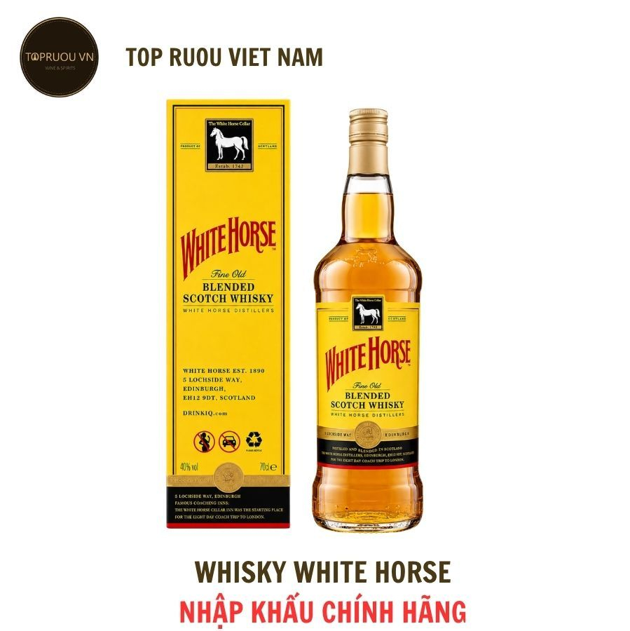 [Top Ruou] Whisky White Horse -  Rượu Vang Maison Castel