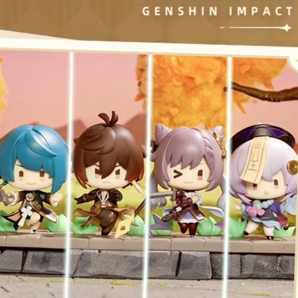 【OFFICIAL】【Genshin Impact】Mini figure mô hình nhựa Liyue Zhongli Ganyu Keqing Qiqi Chongyun Xingqiu 