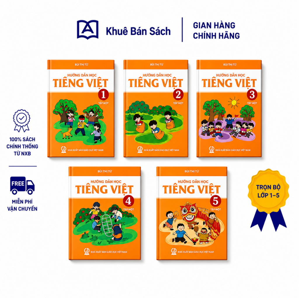 Sách- Hướng dẫn học TIẾNG VIỆT Lớp 1,2,3,4,5 - Archimedes School