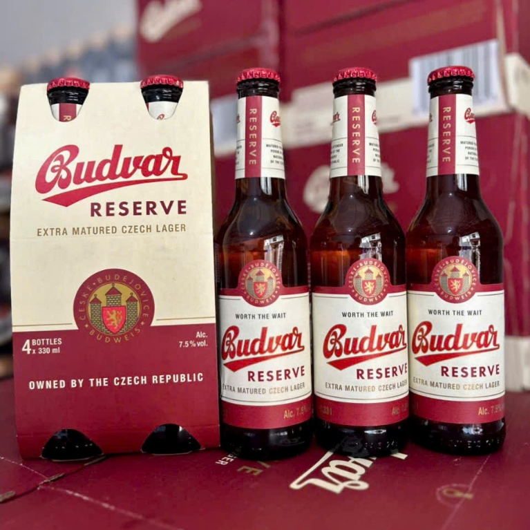 Bia Budweiser Budvar Reserve 7.5% – Chai 330ml – Thùng 24 chai - Nhập Khẩu Tiệp