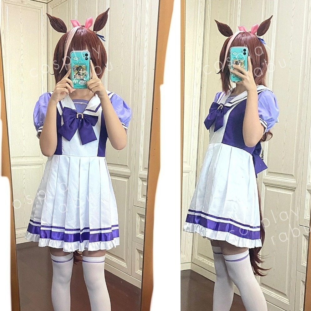 Agnes Tachyon Oguri Cap Tokai Teio Special Week Cosplay Pretty Derby Full Set Kèm Tóc Giả Giày