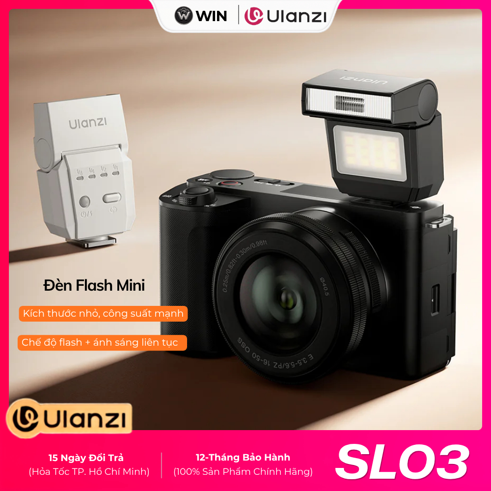 ULANZI SL03 Đèn Flash Mini Cho Máy Ảnh, Đèn flash xoay 90° - WIN Store
