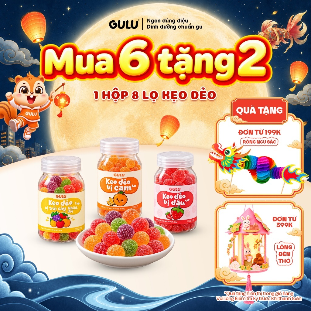 Kẹo Dẻo C Gulu Foods Hương Vị Trái Cây
