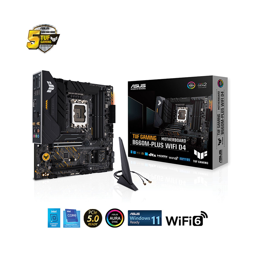[Hàng Đã Qua Sử Dụng] Mainboard ASUS TUF GAMING B660M PLUS WIFI D4