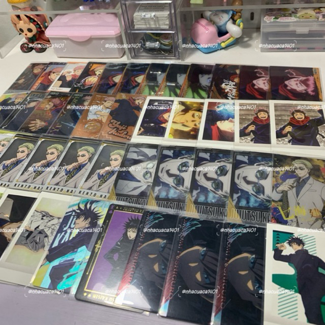 [ TẶNG CARD OFF ] Card Megumi, Itadori, Toge, Nanami Chú Thuật Hồi Chiến Jujutsu Kaisen (đọc kỹ mô t