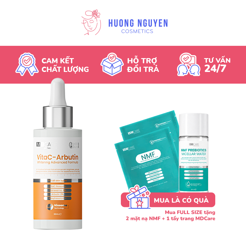Serum Làm Sáng & Đều Màu Da MDCare VitaC-Arbutin Serum - Whitening Advanced Formula 30ml