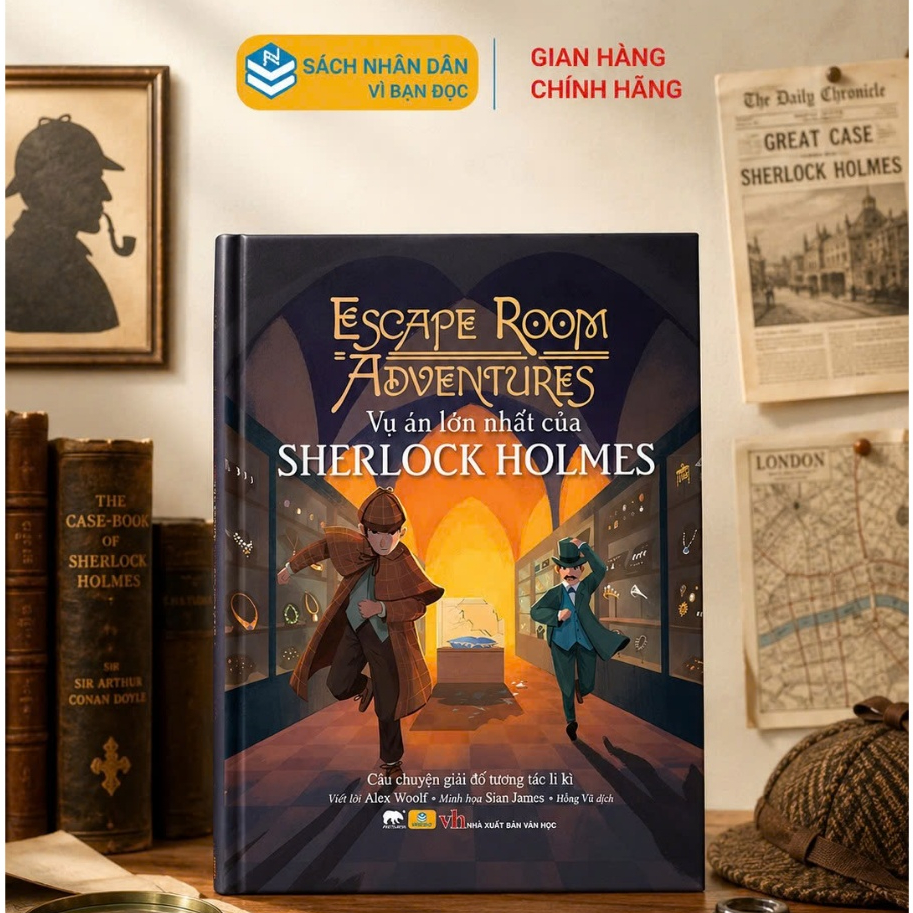Sách - Vụ Án Lớn Nhất của Sherlock Holmes - Escape Room Adventures - ndbooks