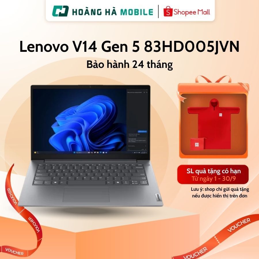 Laptop Lenovo V14 Gen 5 83HD005JVN (Core i5-13420H/16GB/512GB/14 inch/Windows 11)