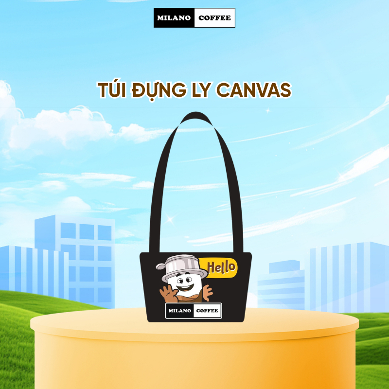 Túi đựng ly canvas MILANO COFFEE