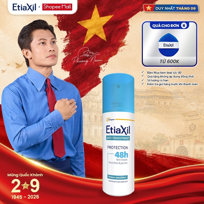 Xịt Khử Mùi Toàn Thân Etiaxil Bảo Vệ Kép 100ml
