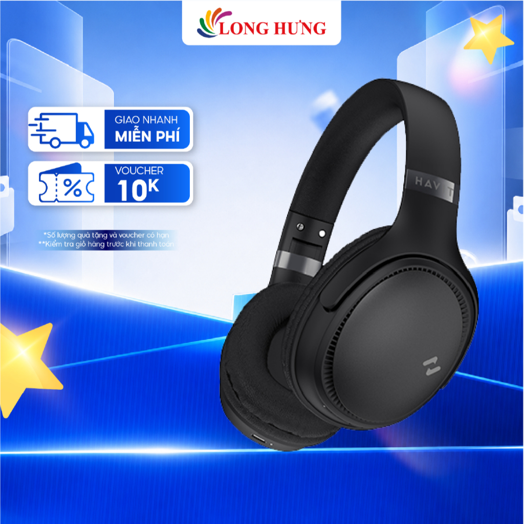Tai nghe chụp tai Bluetooth Havit H630BT - Hàng chính hãng