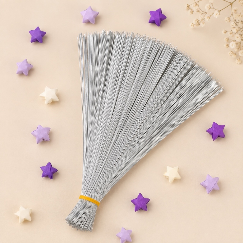 Kẽm cành 25cm 30cm 40cm * 0.73mm set 520c làm hoa ngôi sao, bó hoa hạt nhựa, làm cành hoa giấy nhỏ S