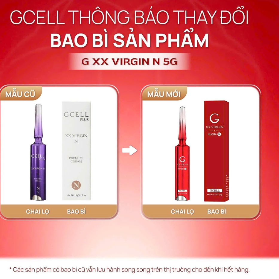 Kem Làm Hồng Nhũ Hoa GCell XX Virgin Cream Premium mẫu mới