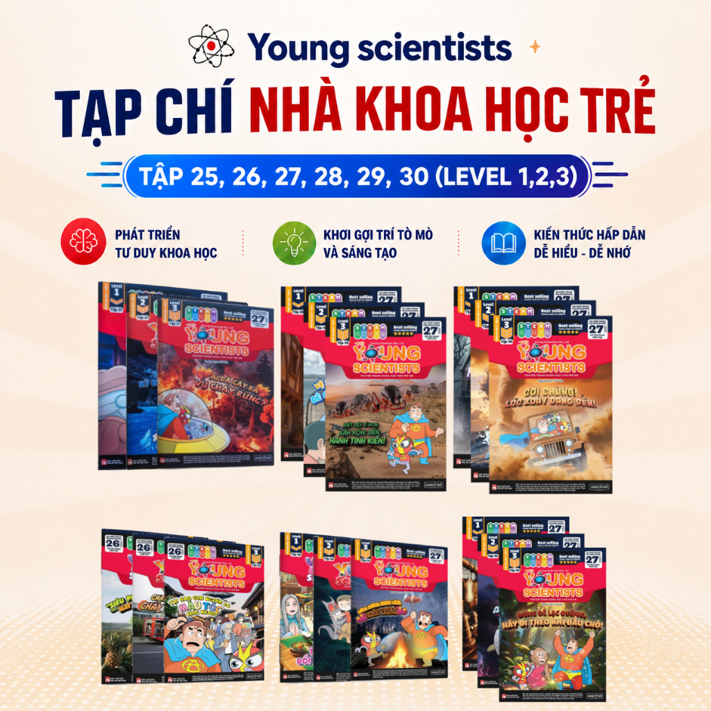 Tạp chí nhà khoa học trẻ The Young Scientists (tuỳ chọn lẻ bộ) - Sách khoa học kì thú cho bé từ 5 tu